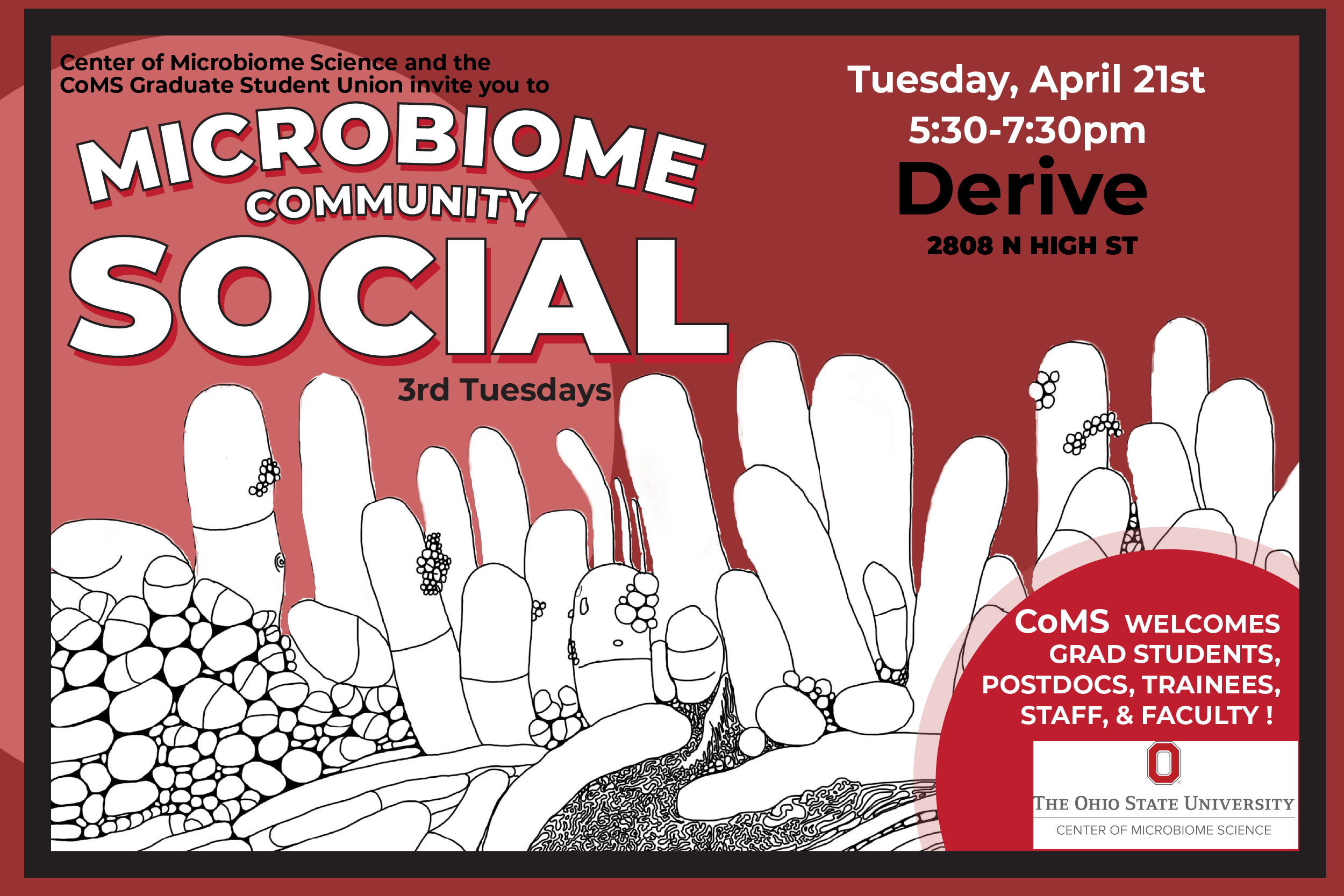 4.21.26 Microbiome Community Social at Derive 5:30p