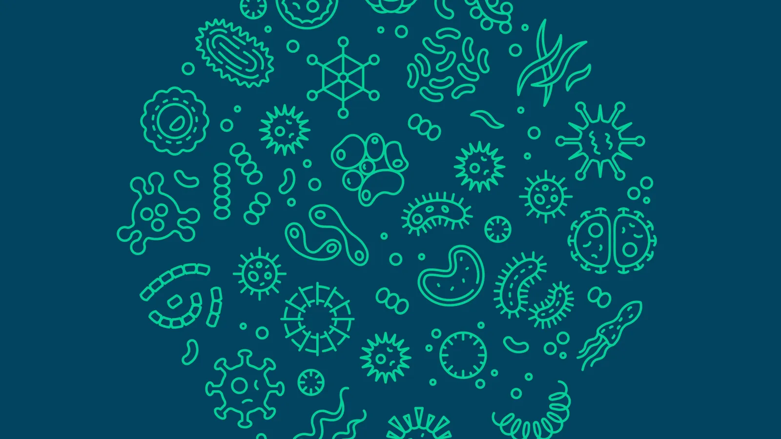 vector art of microbes