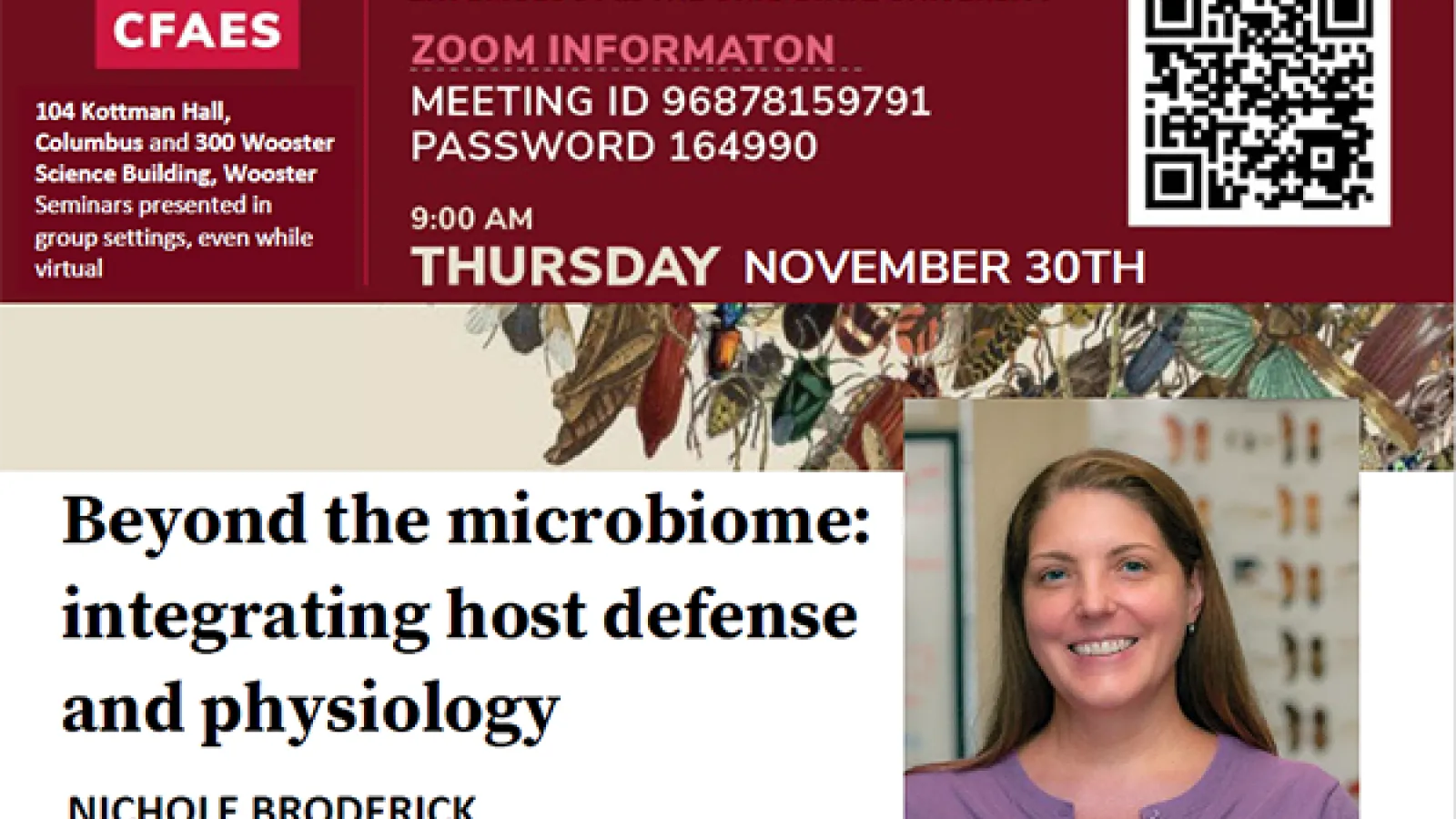 CFAES OSU Department of Entomology seminar Nichole Broderick 