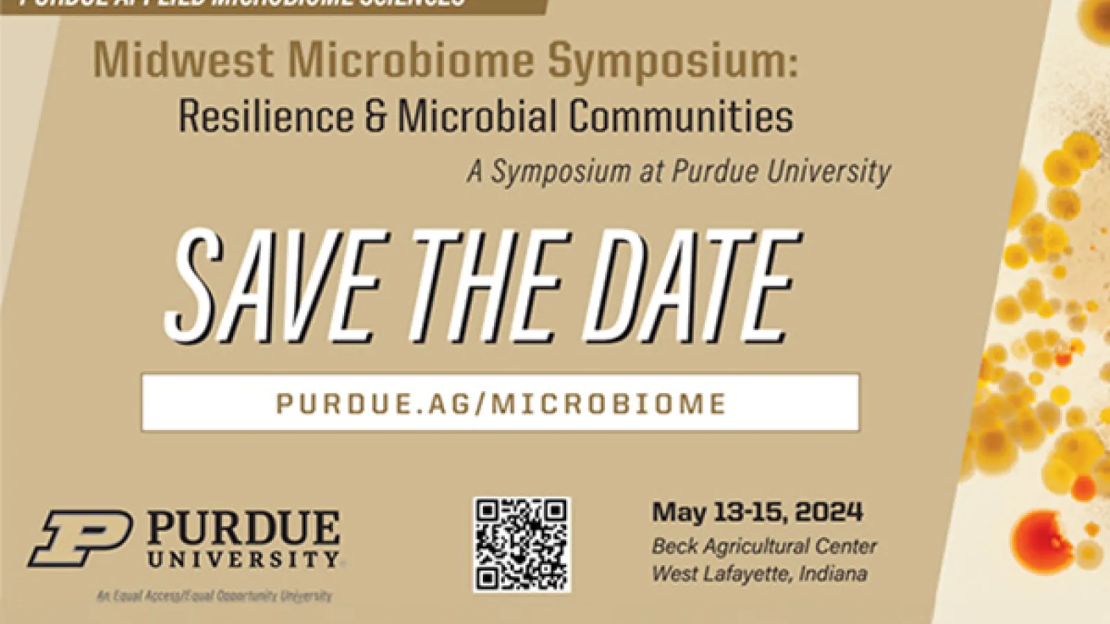 2024 Midwest Microbiome Symposium at Purdue May 13-15, 2024