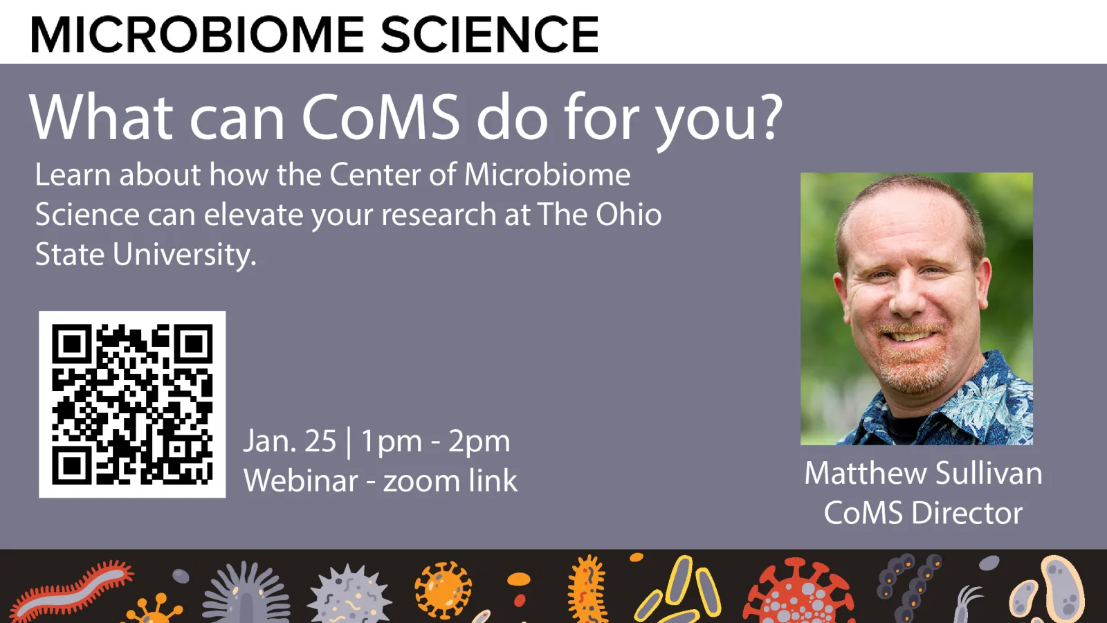 What can CoMS do for you? webinar Jan. 25 1pm