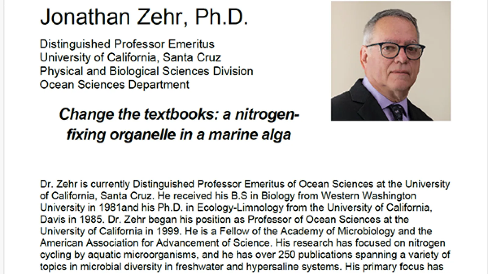 Zehr Talk 1.28.25 Change the Textbooks - see text below