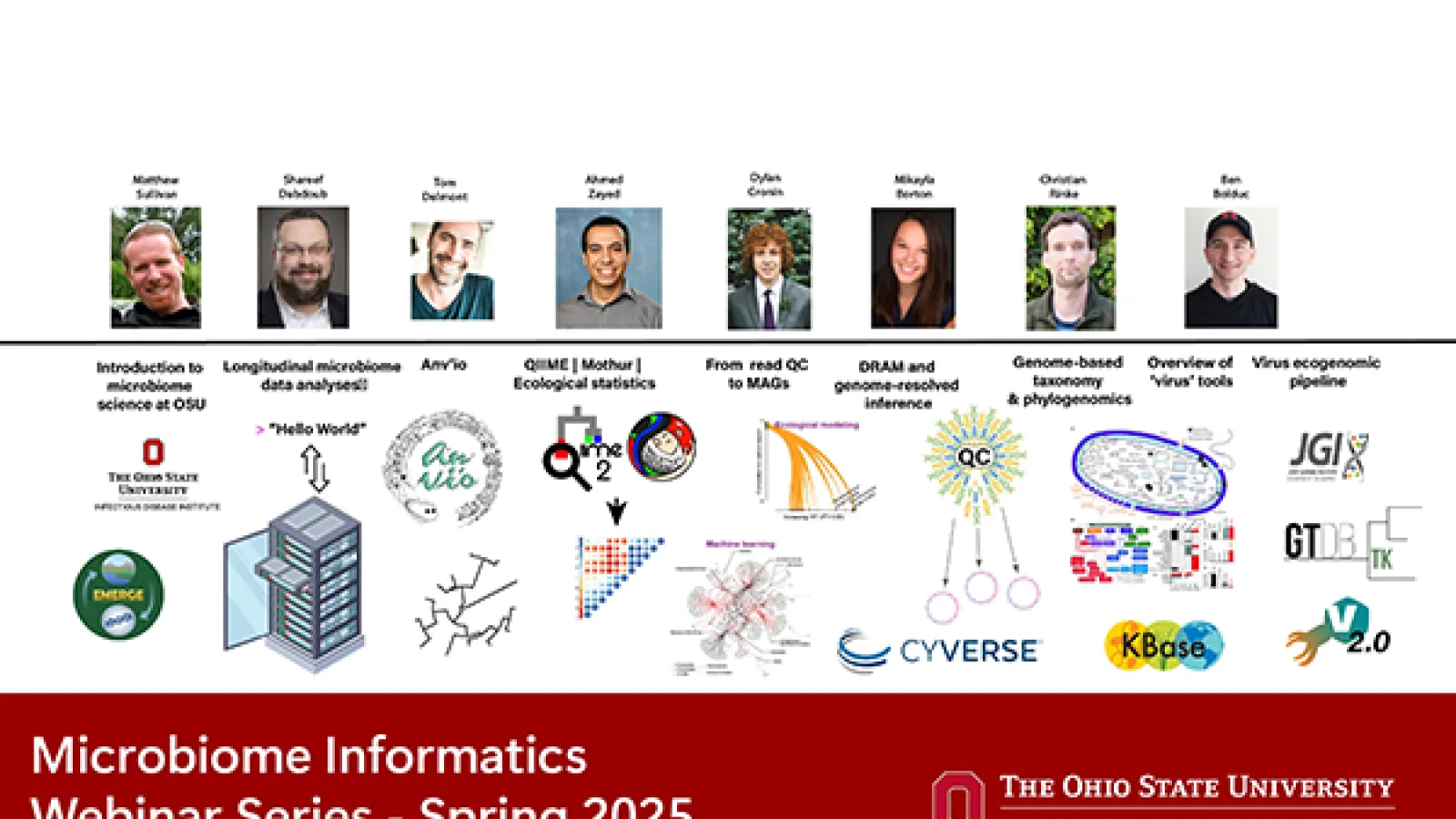Microbiome informatics webinar series