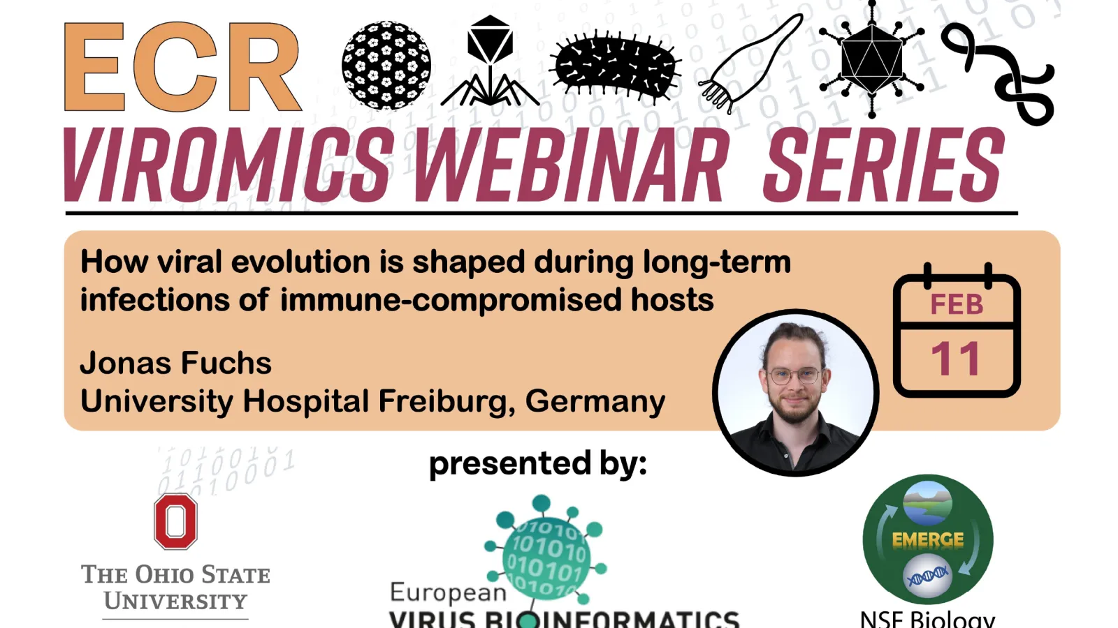 ECR Viromics Webinar Series Jonas Fuchs see text below for details