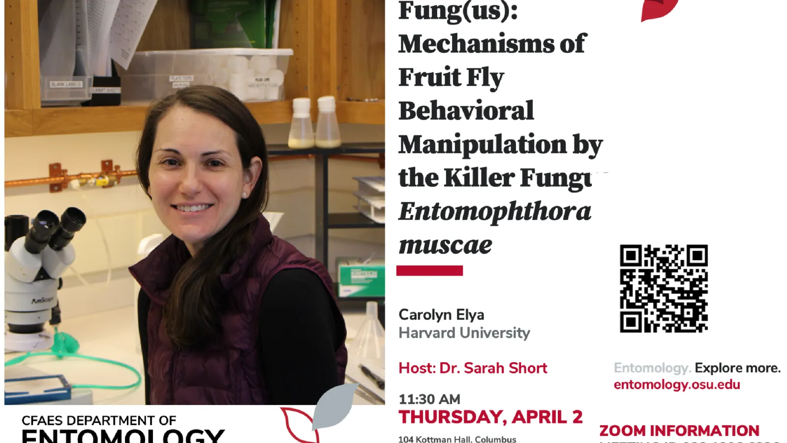 April 2 Seminar with Carolyn Elya