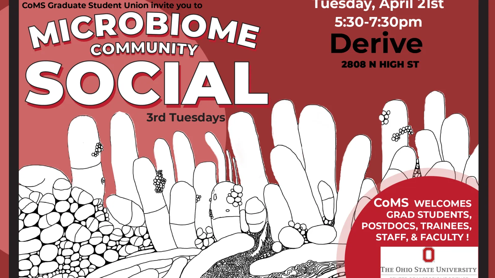 4.21.26 Microbiome Community Social at Derive 5:30p