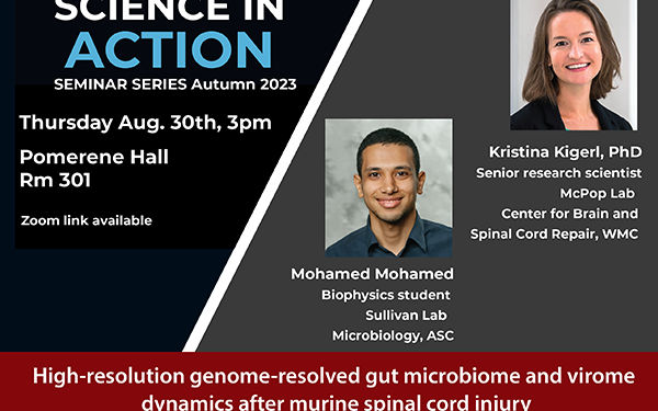 Science in Action seminar series Krissy Kigerl and Mohamed Mohamed