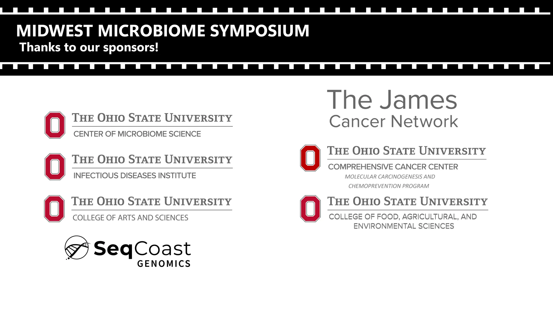 Midwest Microbiome Symposium Sponsor card