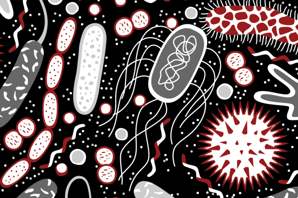 illustration of microbes