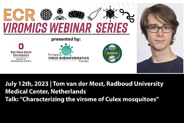 ECR Viromics Webinar Series July 12, 2023 Tom van der Post talk "Characterizing the virome of Culex mosquitoes"