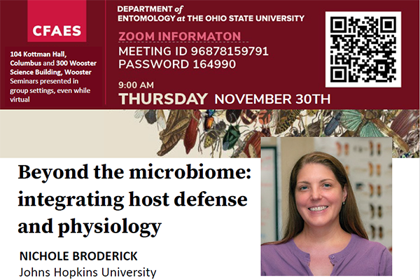 CFAES OSU Department of Entomology seminar Nichole Broderick 