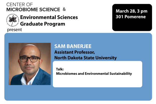 Sam Bannerjee seminar March 28th 3pm