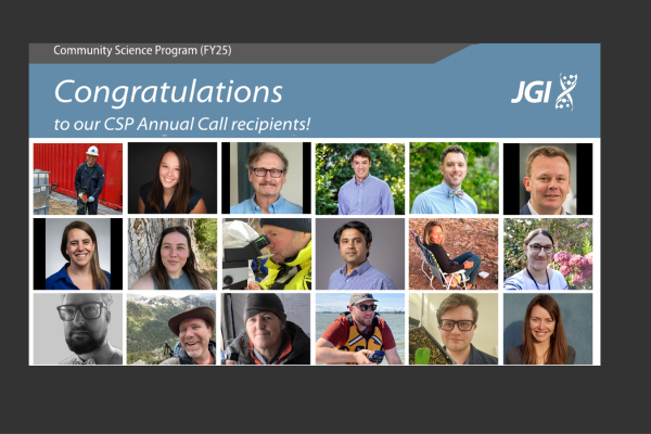 JGI FY25 Community Science Awardees