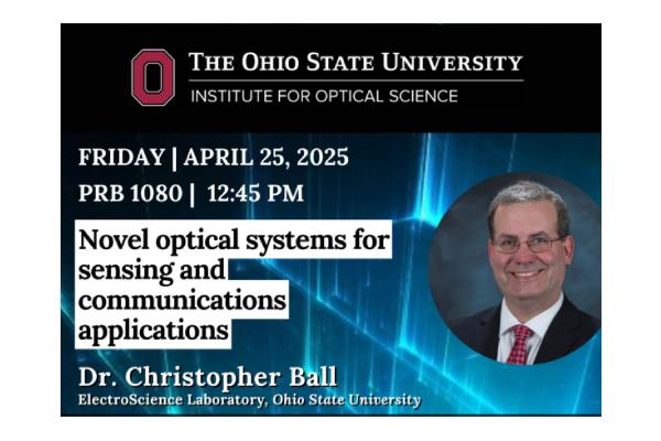 Novel optical systems for sensing and communications applications with Dr. Ball