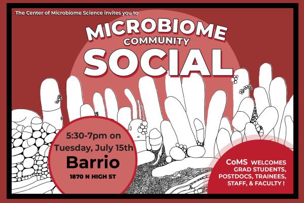July 15 Microbiome Community Social at Barrio