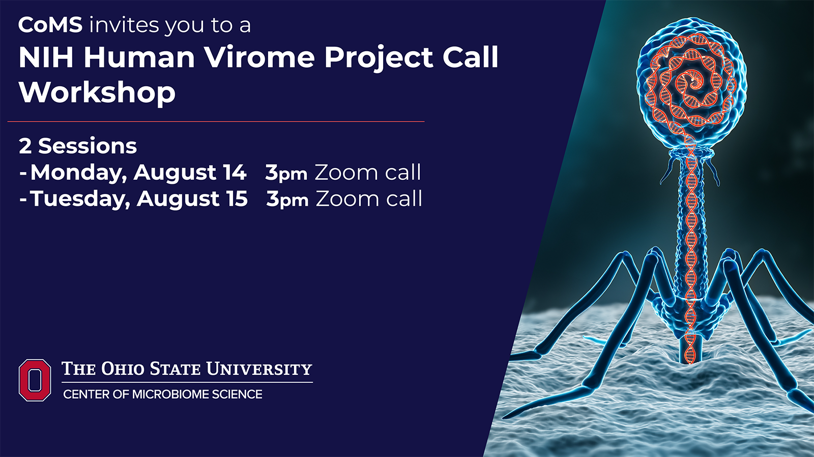 NIH Human Virome Project Call 8/14 & 8/15 3pm