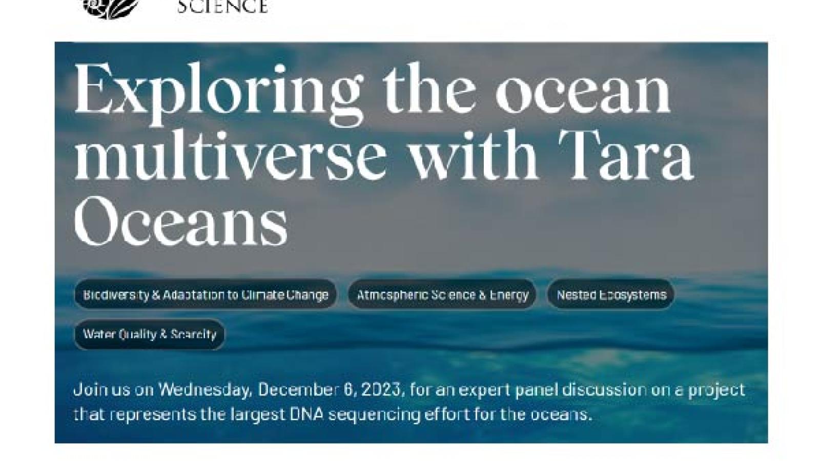 Exploring the ocean multiverse with Tara Oceans