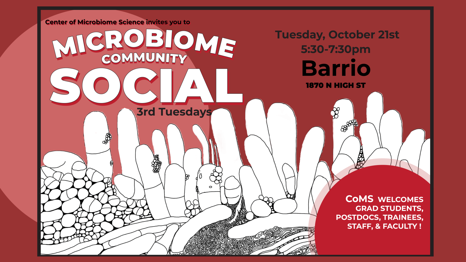 Microbiome Community Social 10.21.25 at Barrio Tacos